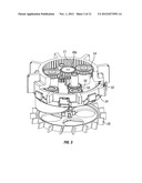 Irrigation Sprinkler with Ratcheting Manual Nozzle Rotation diagram and image