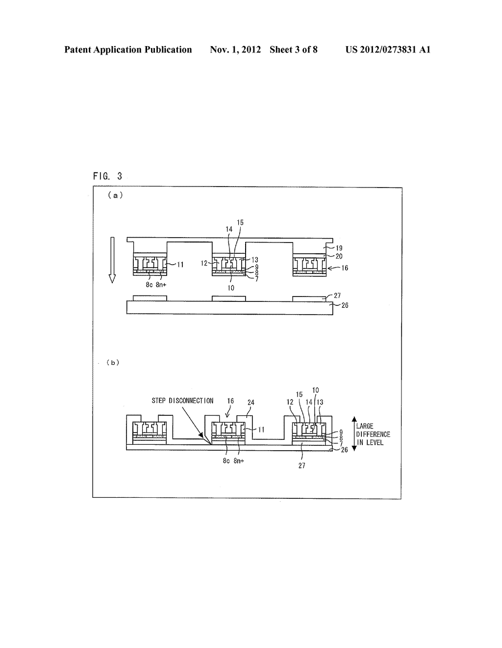 SEMICONDUCTOR DEVICE, PROCESS FOR PRODUCING SAME, AND DISPLAY DEVICE - diagram, schematic, and image 04