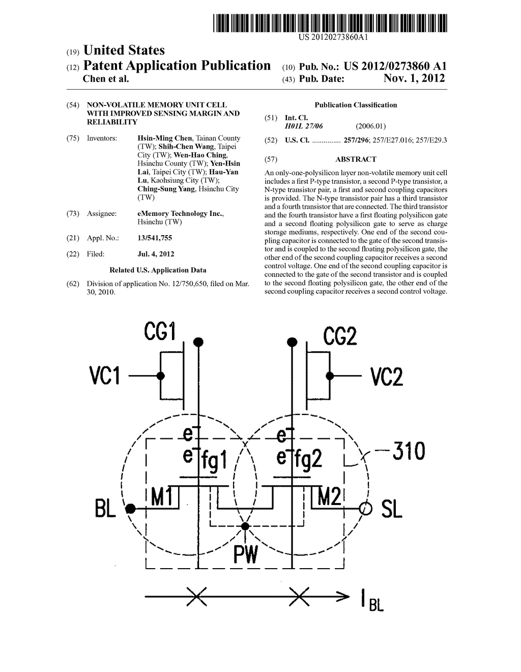 NON-VOLATILE MEMORY UNIT CELL WITH IMPROVED SENSING MARGIN AND RELIABILITY - diagram, schematic, and image 01