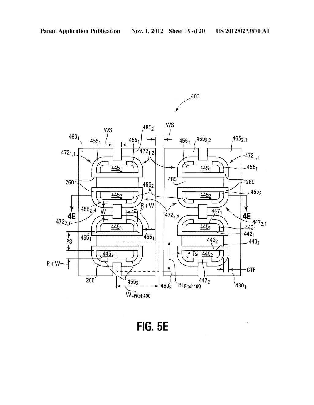 MEMORY ARRAYS HAVING SUBSTANTIALLY VERTICAL, ADJACENT SEMICONDUCTOR     STRUCTURES AND THE FORMATION THEREOF - diagram, schematic, and image 20