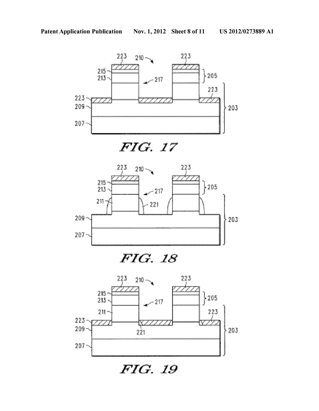 SHALLOW TRENCH ISOLATION FOR SOI STRUCTURES COMBINING SIDEWALL SPACER AND     BOTTOM LINER - diagram, schematic, and image 09