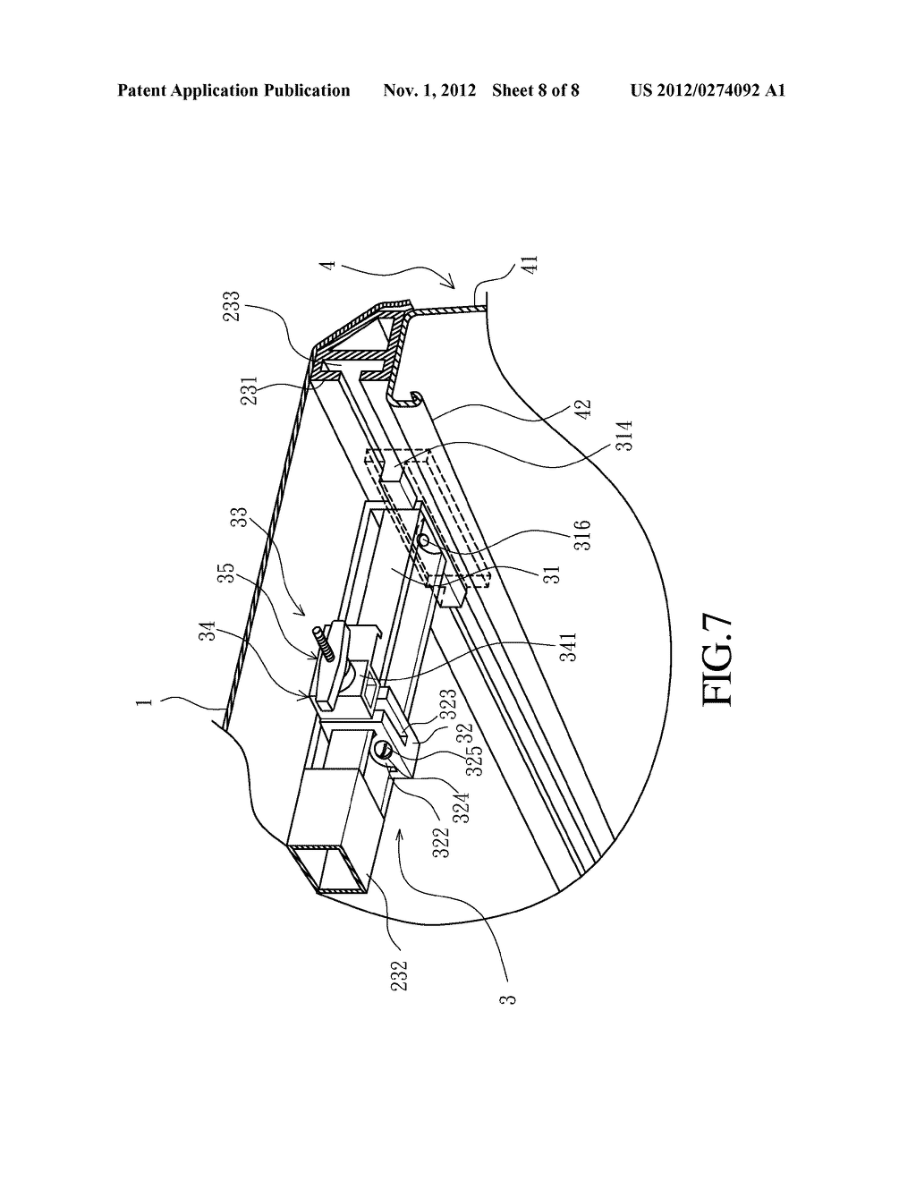 CLAMP STRUCTURE FOR TONNEAU COVER OF PICK-UP TRUCK - diagram, schematic, and image 09