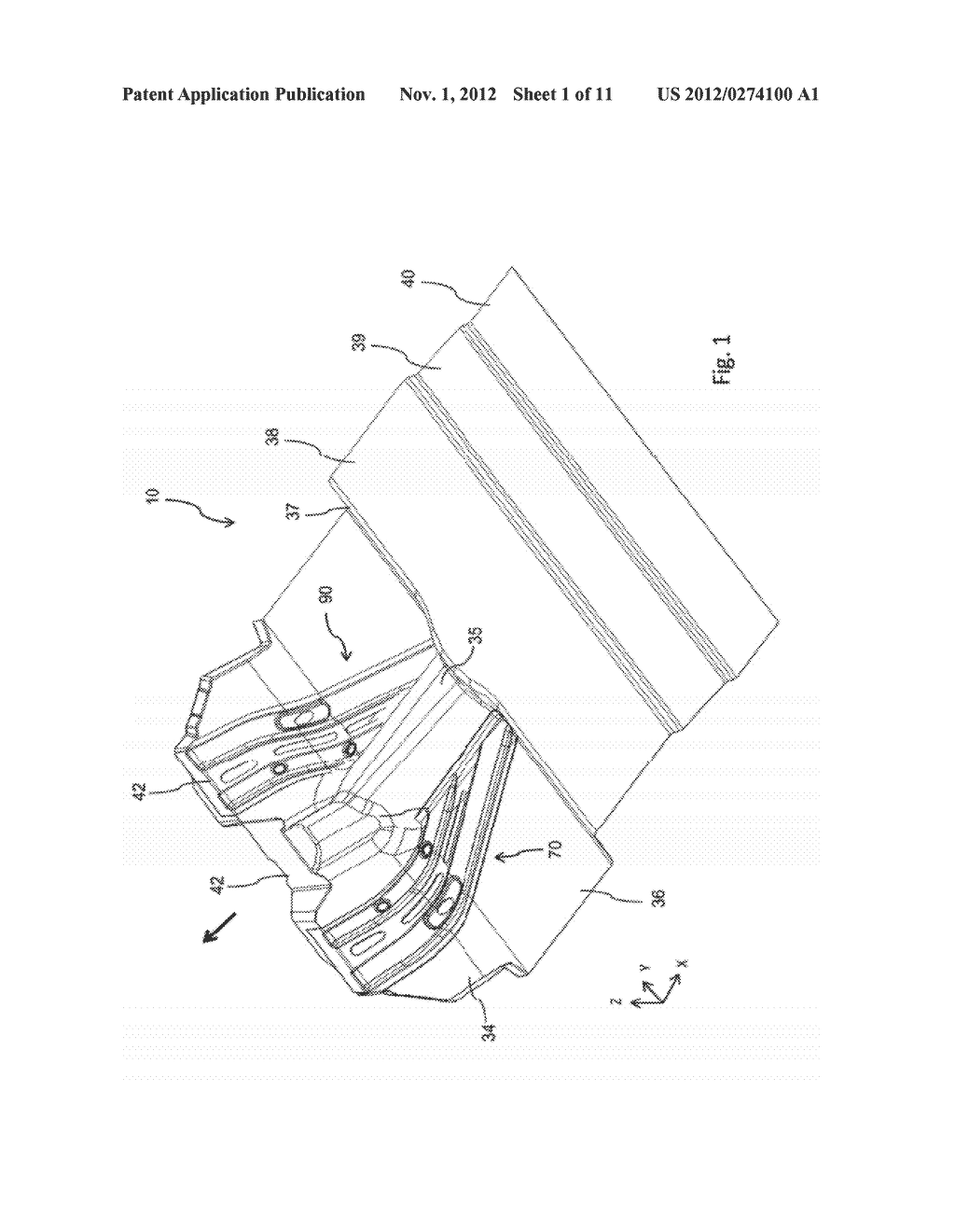 DIAGONAL REINFORCEMENT FOR A MOTOR VEHICLE FLOOR STRUCTURE - diagram, schematic, and image 02