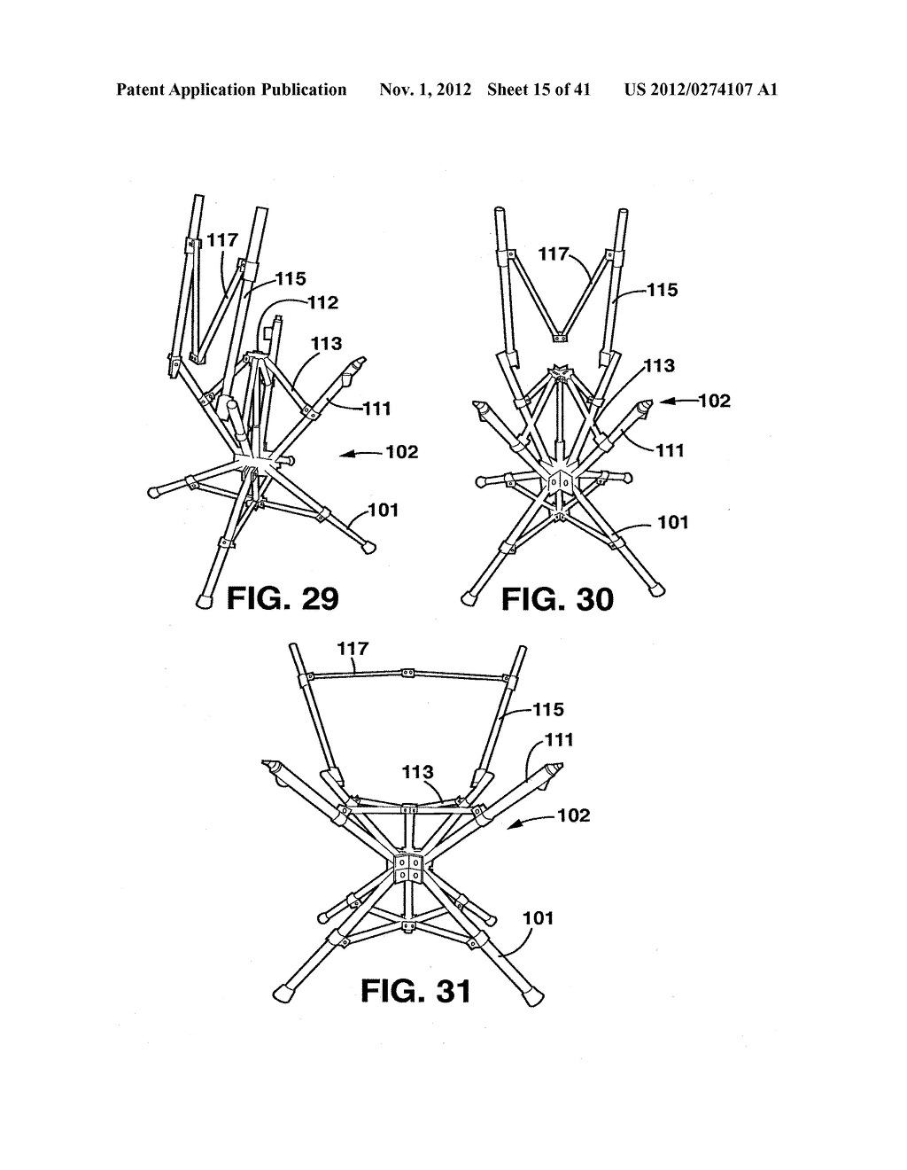 COLLAPSIBLE SWIVEL CHAIR - diagram, schematic, and image 16