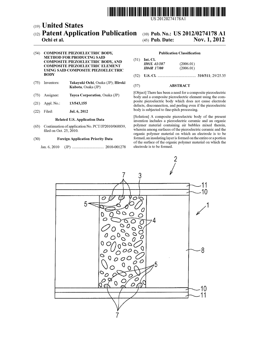 COMPOSITE PIEZOELECTRIC BODY, METHOD FOR PRODUCING SAID COMPOSITE     PIEZOELECTRIC BODY, AND COMPOSITE PIEZOELECTRIC ELEMENT USING SAID     COMPOSITE PIEZOELECTRIC BODY - diagram, schematic, and image 01