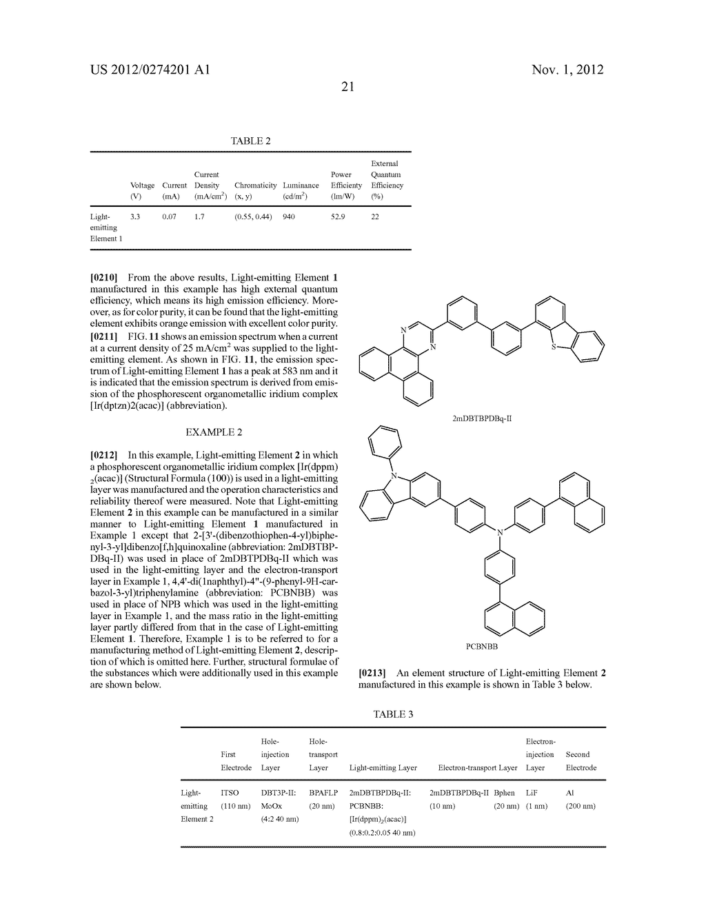 Light-Emitting Device, Electronic Device, and Lighting Device Utilizing     Phosphorescence - diagram, schematic, and image 49