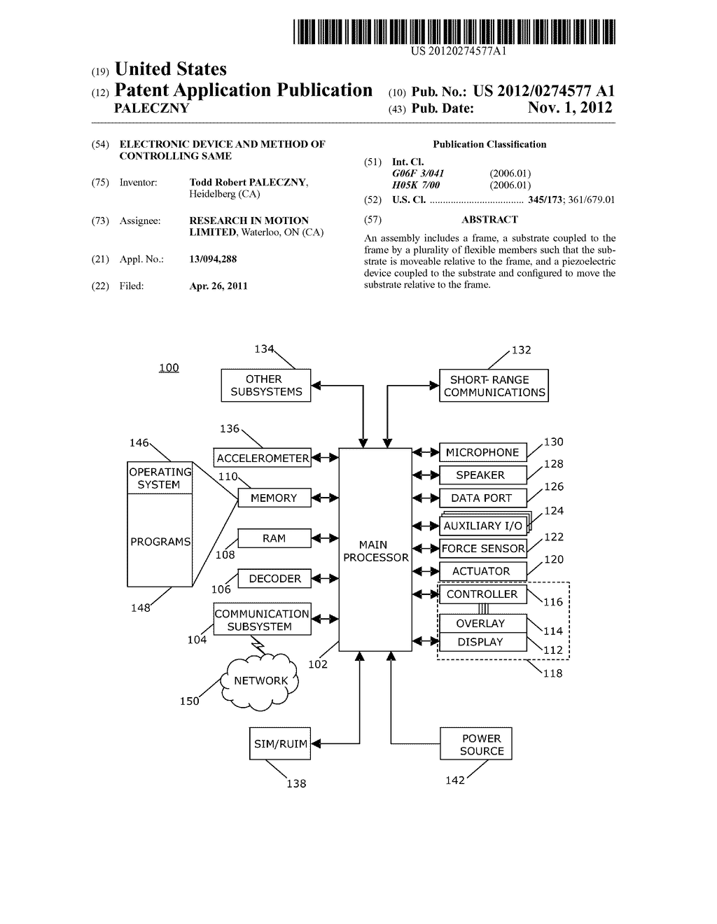 ELECTRONIC DEVICE AND METHOD OF CONTROLLING SAME - diagram, schematic, and image 01