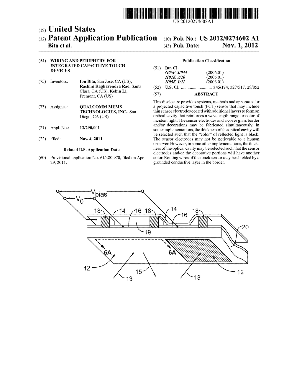 WIRING AND PERIPHERY FOR INTEGRATED CAPACITIVE TOUCH DEVICES - diagram, schematic, and image 01