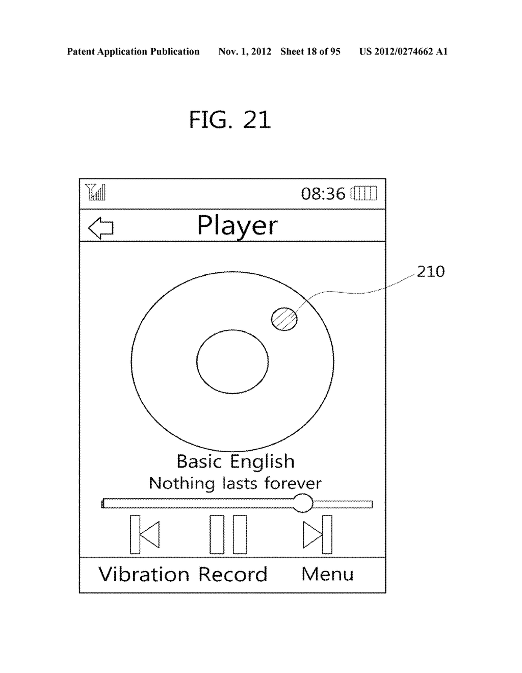 METHOD FOR PROVIDING A USER INTERFACE BASED ON TOUCH PRESSURE, AND     ELECTRONIC DEVICE USING SAME - diagram, schematic, and image 19