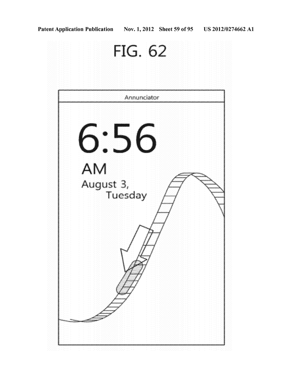 METHOD FOR PROVIDING A USER INTERFACE BASED ON TOUCH PRESSURE, AND     ELECTRONIC DEVICE USING SAME - diagram, schematic, and image 60
