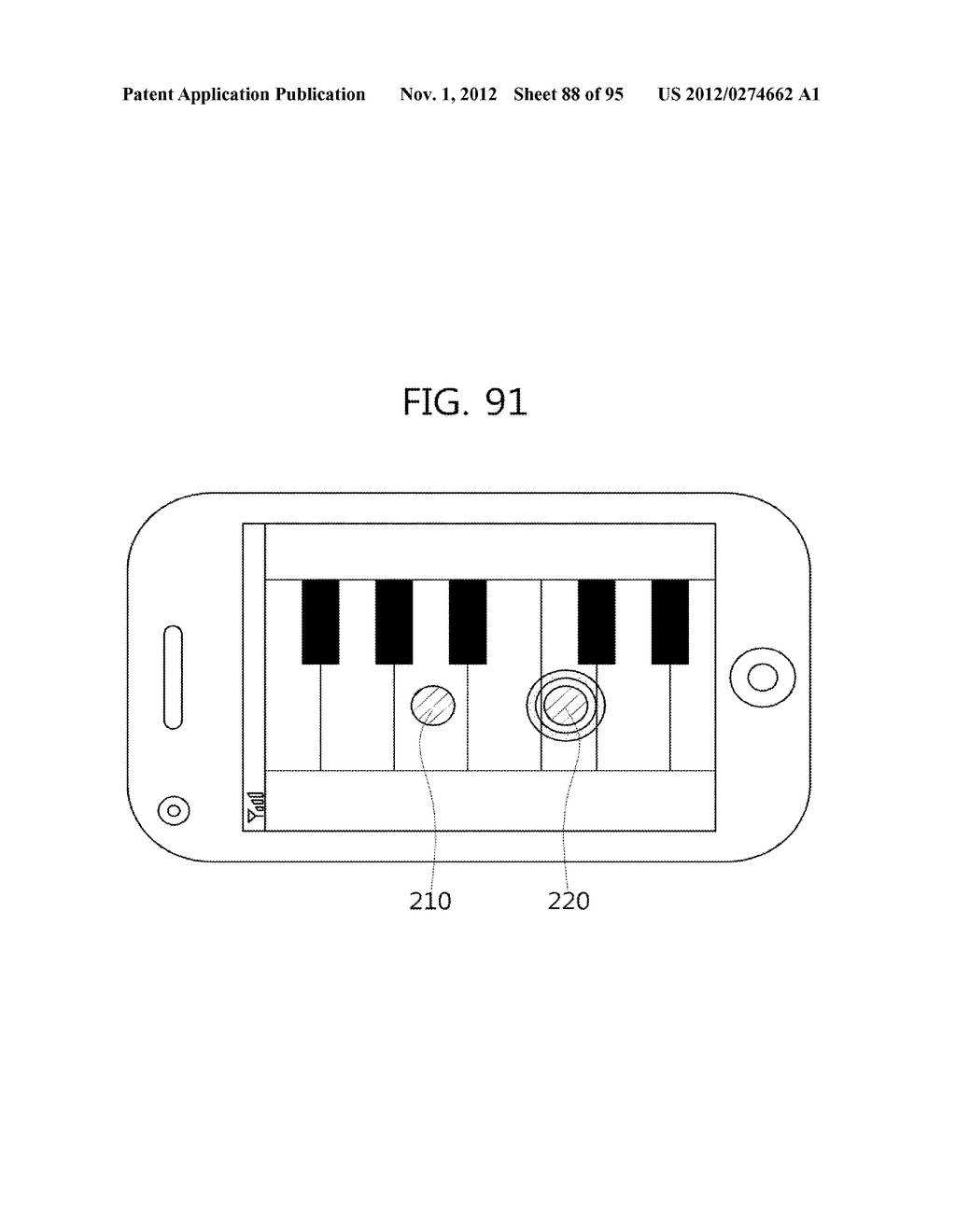 METHOD FOR PROVIDING A USER INTERFACE BASED ON TOUCH PRESSURE, AND     ELECTRONIC DEVICE USING SAME - diagram, schematic, and image 89