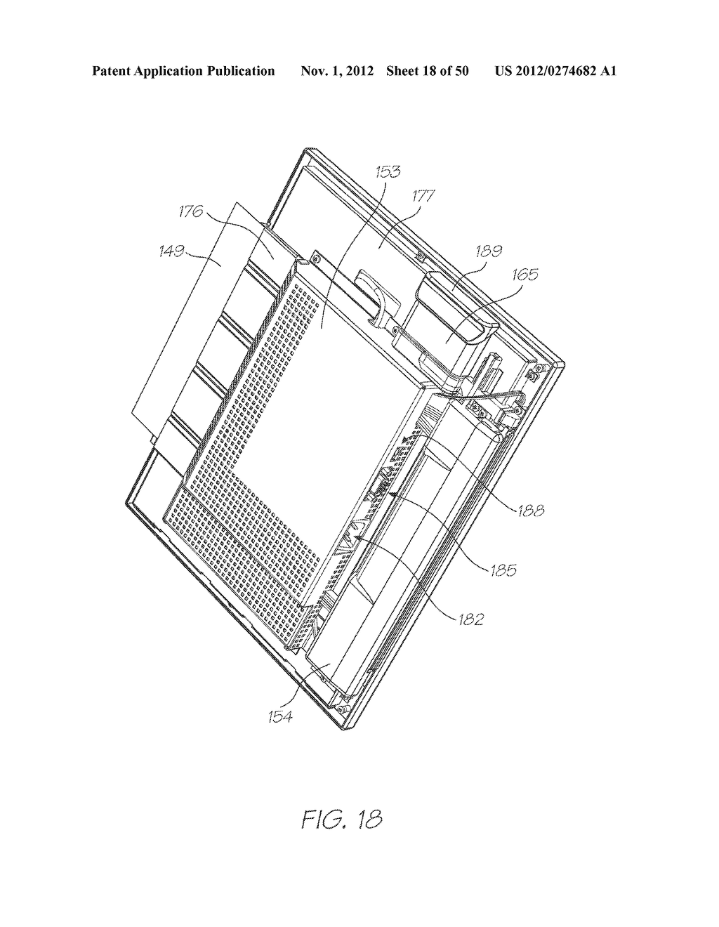INTEGRATED PRINTING AND DISPLAY DEVICE WITH REPLACEABLE INK CARTRIDGE - diagram, schematic, and image 19