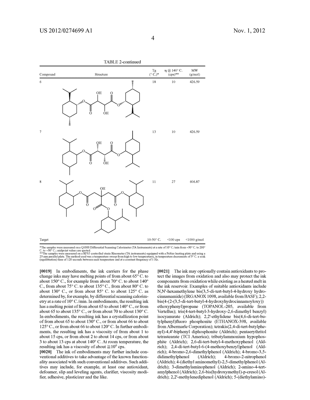 SOLID INK COMPOSITIONS COMPRISING CRYSTALLINE-AMORPHOUS MIXTURES - diagram, schematic, and image 05