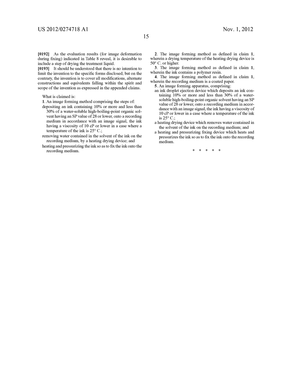 IMAGE FORMING METHOD AND IMAGE FORMING APPARATUS - diagram, schematic, and image 17