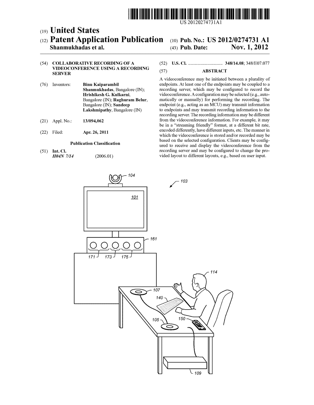 Collaborative Recording of a Videoconference Using a Recording Server - diagram, schematic, and image 01