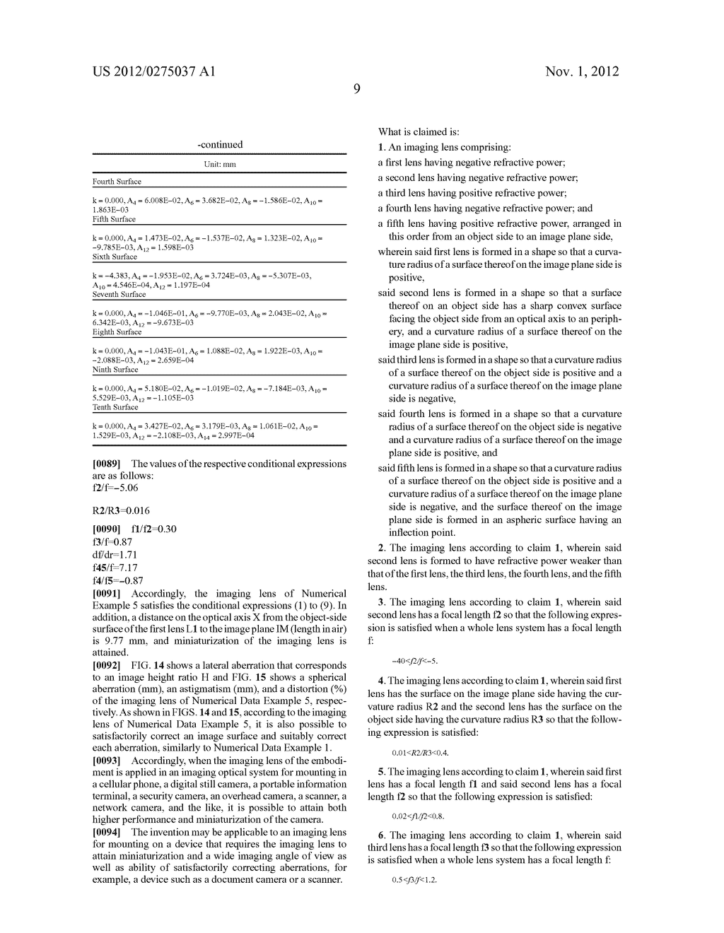 IMAGING LENS - diagram, schematic, and image 25