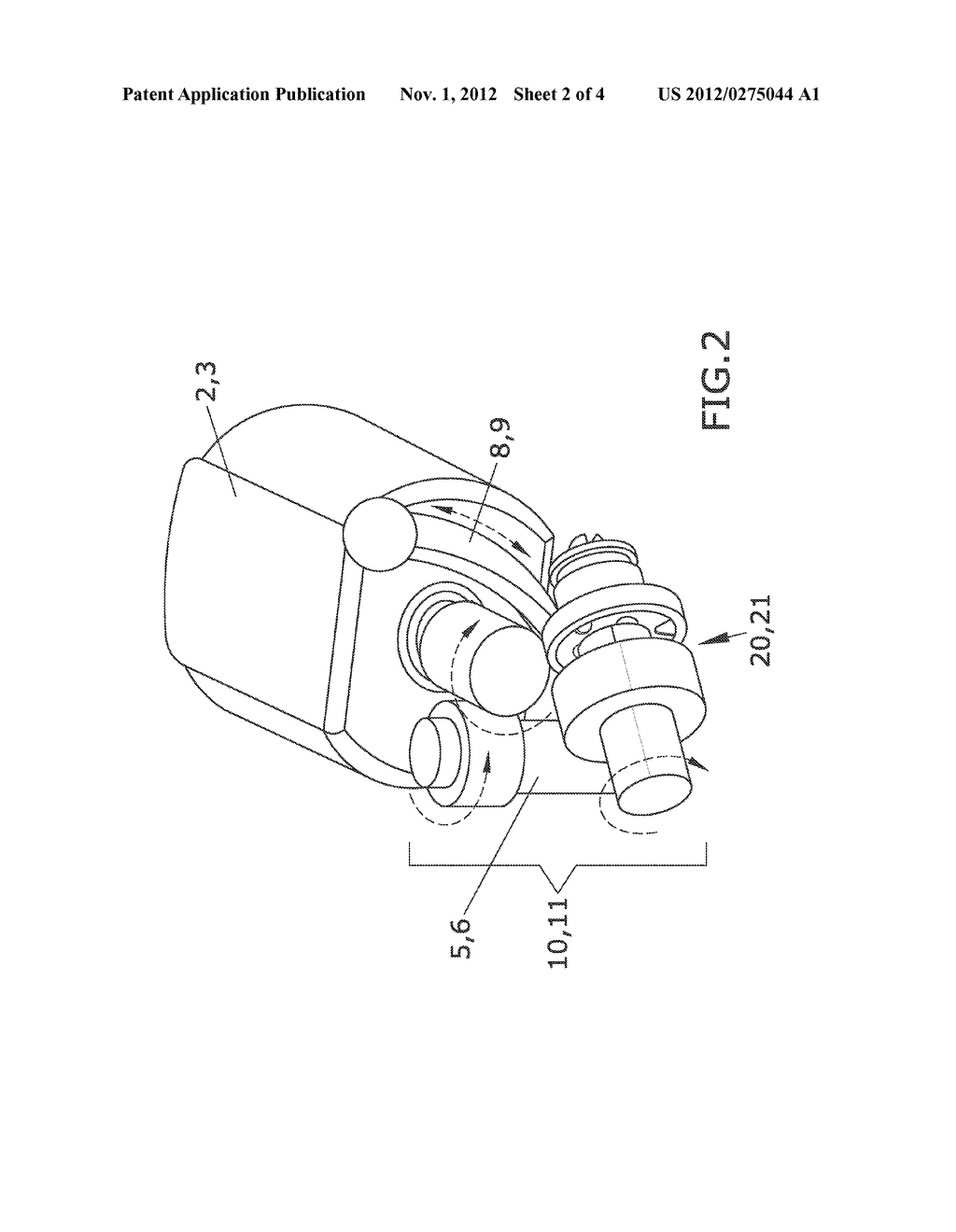 MIRROR SUPPORT AND DEVICE TO ADJUST THE ORIENTATION OF A MIRROR - diagram, schematic, and image 03