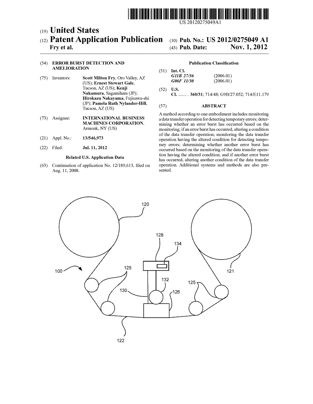 ERROR BURST DETECTION AND AMELIORATION - diagram, schematic, and image 01