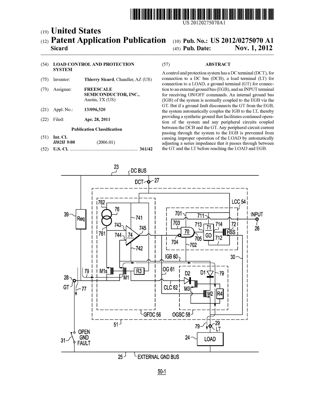 LOAD CONTROL AND PROTECTION SYSTEM - diagram, schematic, and image 01