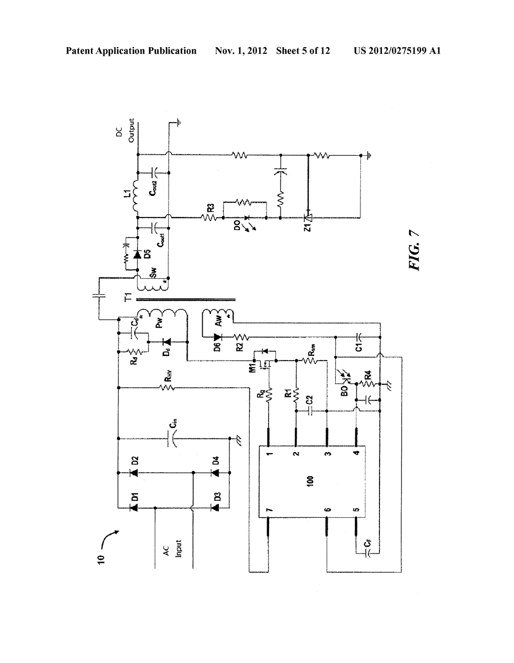 SWITCH-MODE POWER SUPPLY CONTROLLER AND ASSOCIATED METHOD - diagram, schematic, and image 06