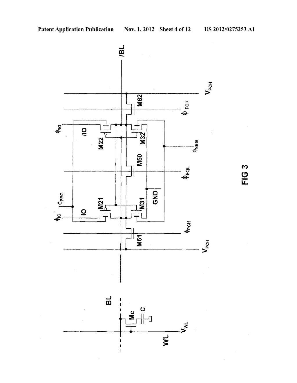 DIFFERENTIAL SENSE AMPLIFIER WITHOUT DEDICATED PASS-GATE TRANSISTORS - diagram, schematic, and image 05