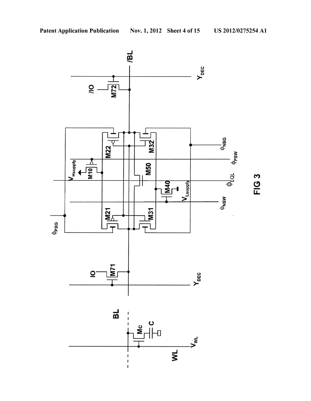 DIFFERENTIAL SENSE AMPLIFIER WITHOUT DEDICATED PRECHARGE TRANSISTORS - diagram, schematic, and image 05