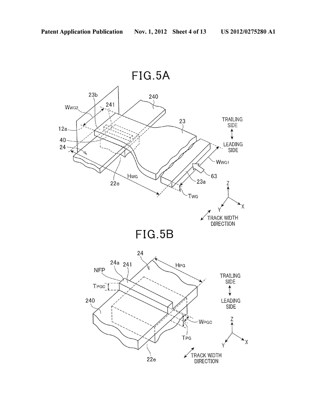 THERMALLY-ASSISTED MAGNETIC RECORDING HEAD, HEAD GIMBAL ASSEMBLY AND     MAGNETIC RECORDING DEVICE - diagram, schematic, and image 05