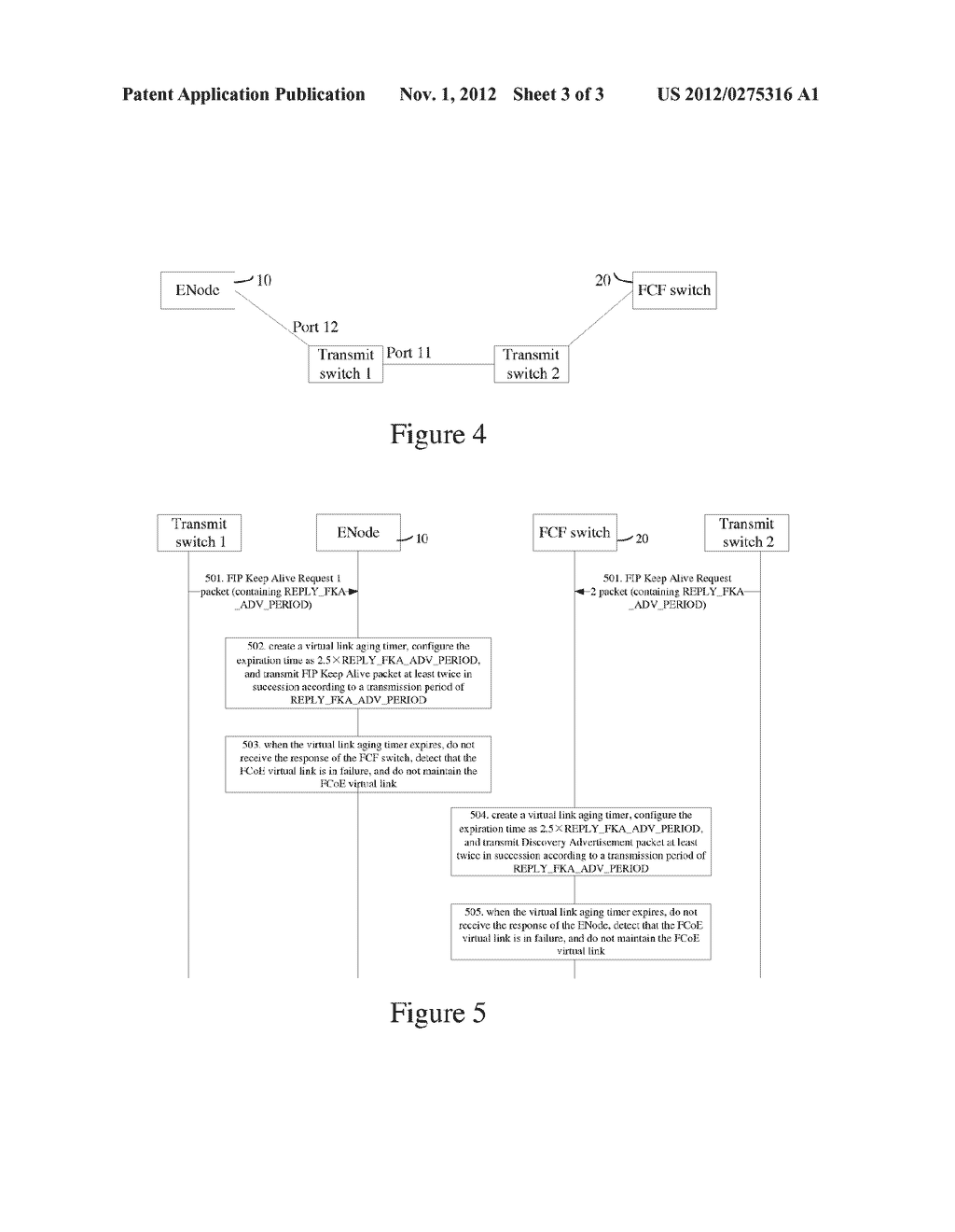 Failure Detection Method and Device for FCoE Virtual Link - diagram, schematic, and image 04