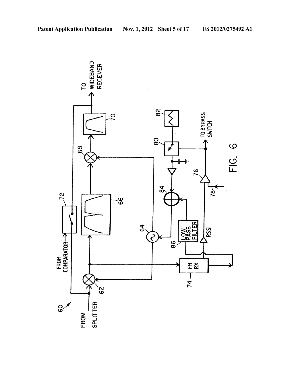 METHOD AND DEVICE FOR MAINTAINING THE PERFORMANCE QUALITY OF A     COMMUNICATION SYSTEM IN THE PRESENCE OF NARROW BAND INTERFERENCE - diagram, schematic, and image 06