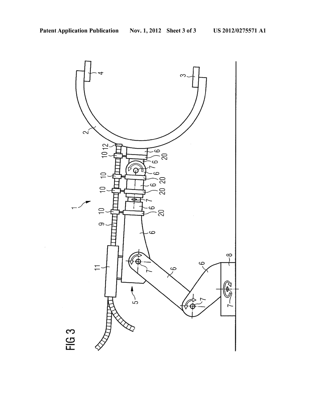 ROBOT ARRANGEMENT WITH A GUIDE ELEMENT FOR SUPPLY LINES - diagram, schematic, and image 04