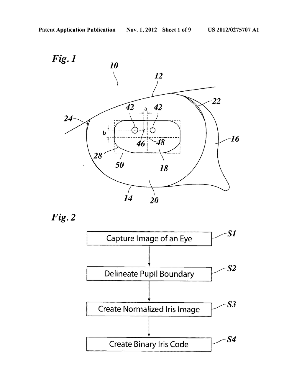 METHOD OF NORMALIZING A DIGITAL IMAGE OF AN IRIS OF AN EYE - diagram, schematic, and image 02