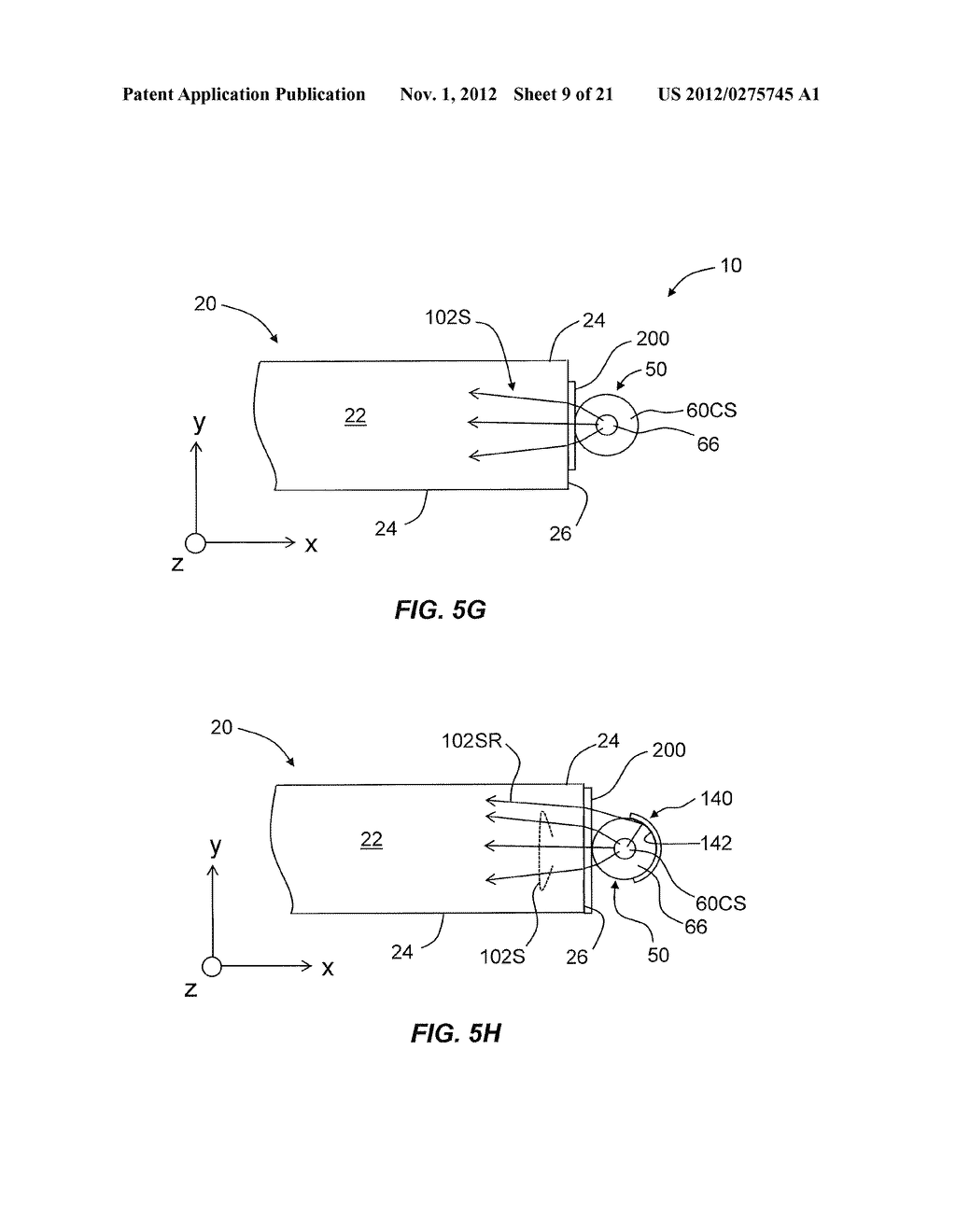 Systems and Methods for Coupling Light into a Transparent Sheet - diagram, schematic, and image 10