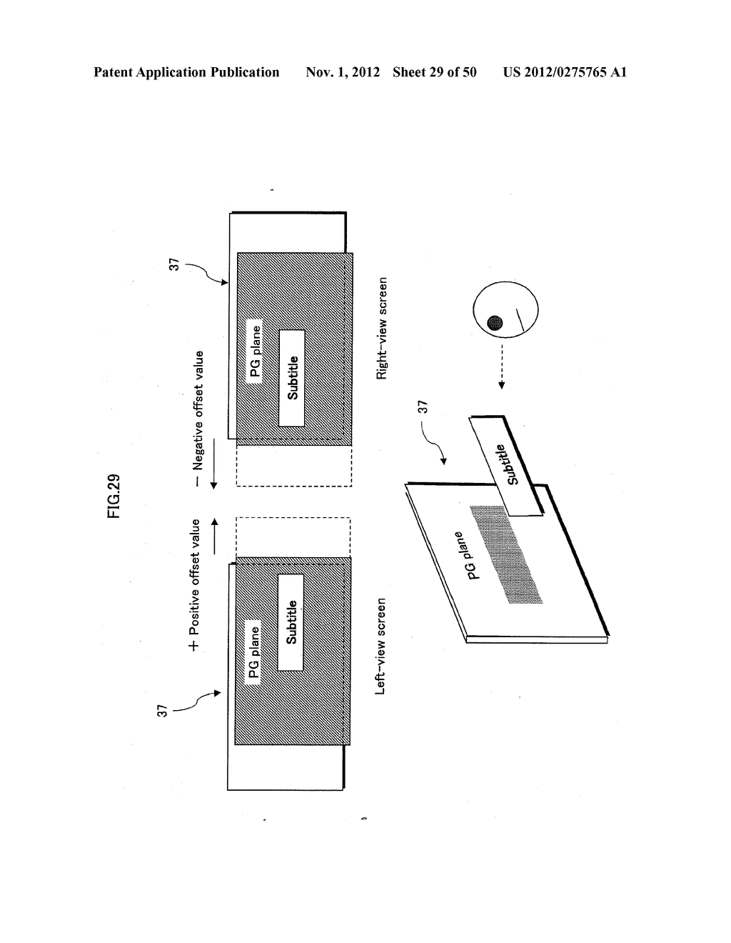 RECORDING MEDIUM, PLAYBACK DEVICE, SYSTEM LSI, PLAYBACK METHOD, GLASSES,     AND DISPLAY DEVICE FOR 3D IMAGES - diagram, schematic, and image 30