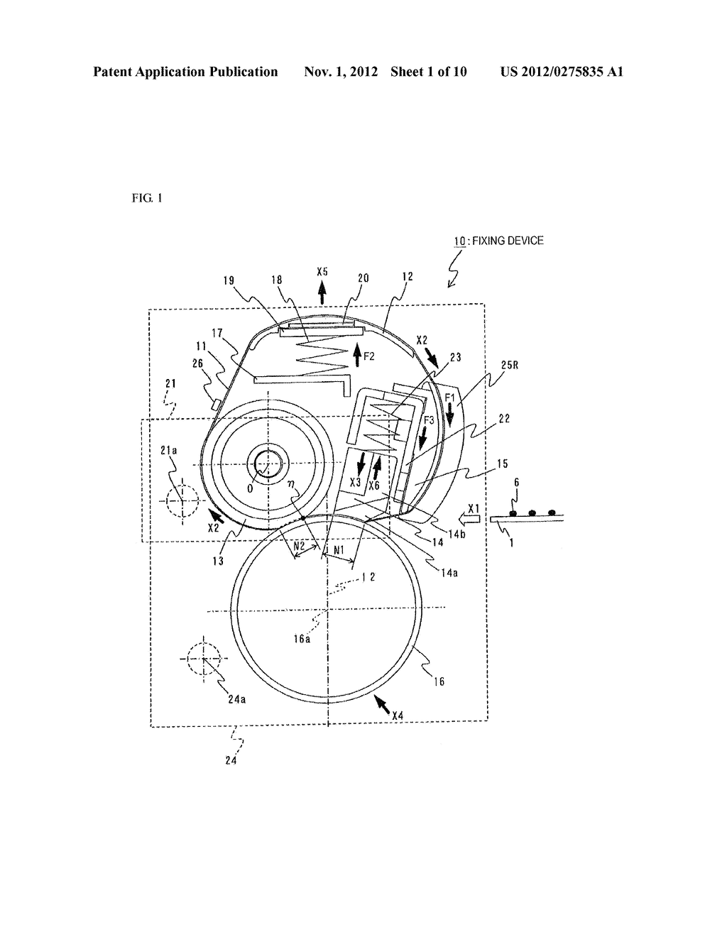 FIXING DEVICE AND IMAGE FORMING APPARATUS - diagram, schematic, and image 02