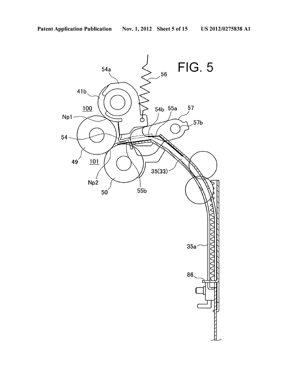SHEET FOLDING APPARATUS AND IMAGE FORMATION SYSTEM PROVIDED WITH THE     APPARATUS - diagram, schematic, and image 06