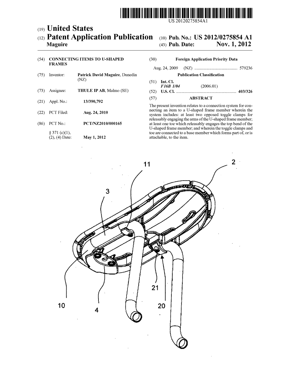 CONNECTING ITEMS TO U-SHAPED FRAMES - diagram, schematic, and image 01