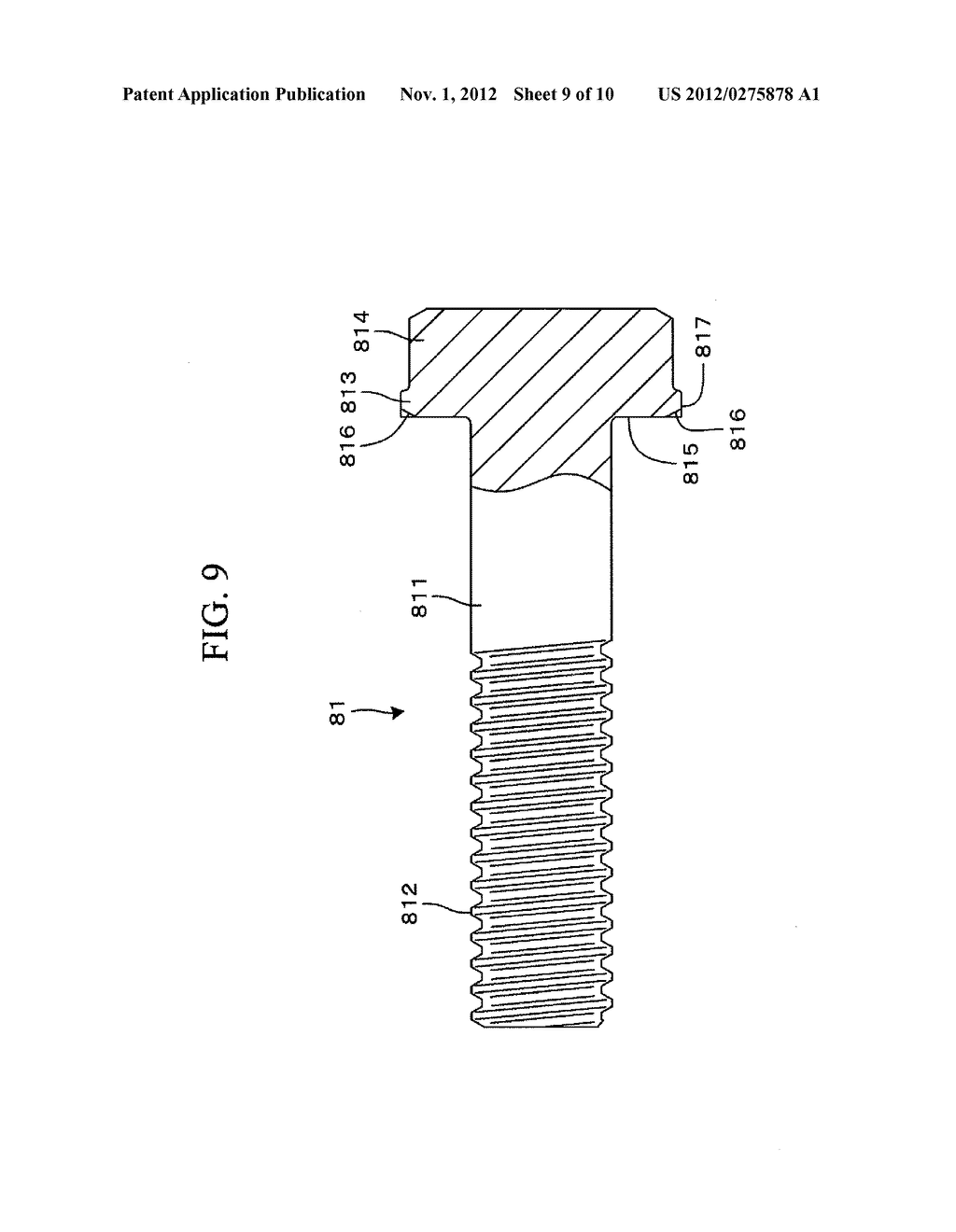 Flanged Hexagon Head Bolt - diagram, schematic, and image 10