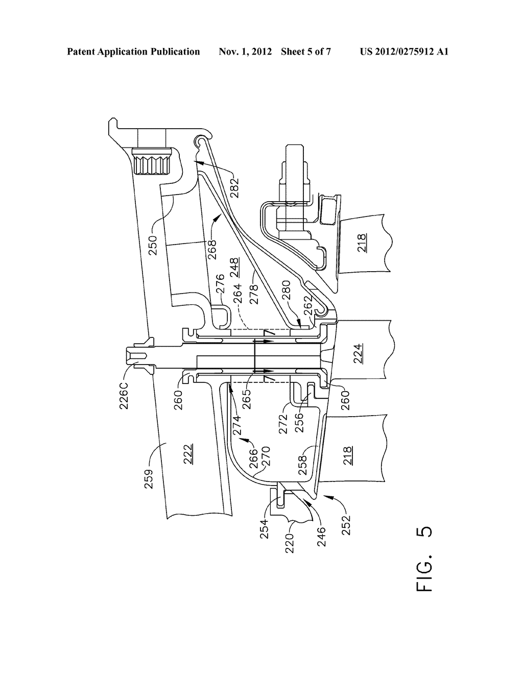 AXIAL COMPRESSOR WITH ARRANGEMENT FOR BLEEDING AIR FROM VARIABLE STATOR     VANE STAGES - diagram, schematic, and image 06