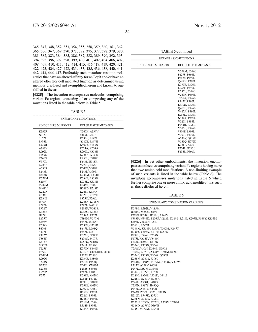 Identification and Engineering of Antibodies with Variant Fc Regions and     Methods of Using Same - diagram, schematic, and image 94