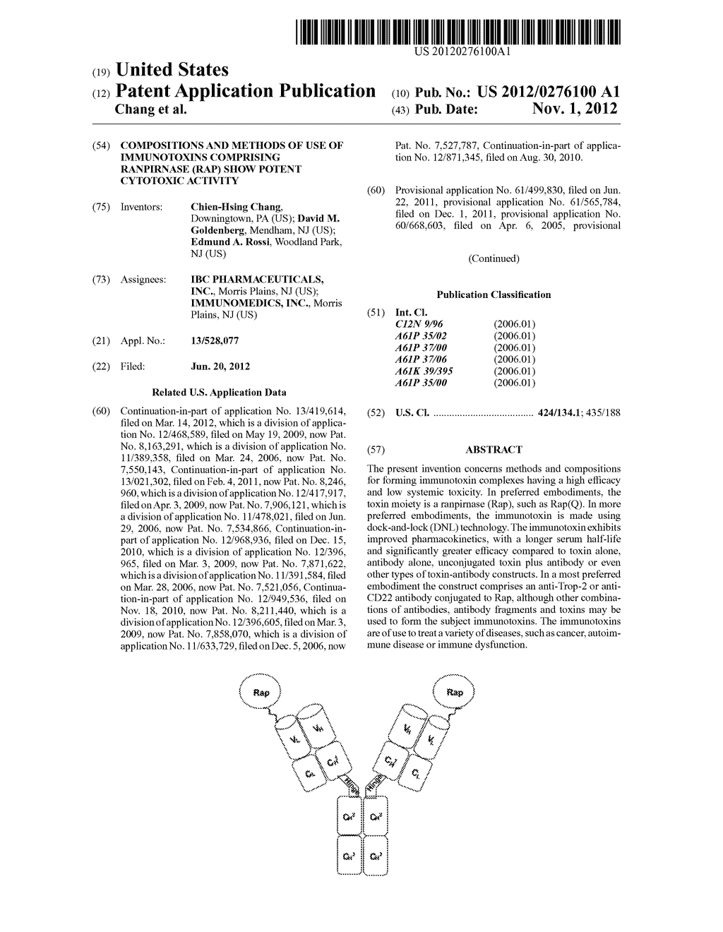 Compositions and Methods of Use of Immunotoxins Comprising Ranpirnase     (Rap) Show Potent Cytotoxic Activity - diagram, schematic, and image 01