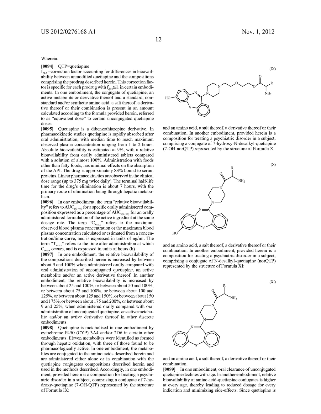 AMINO ACID CONJUGATES OF QUETIAPINE, PROCESS FOR MAKING AND USING THE SAME - diagram, schematic, and image 21