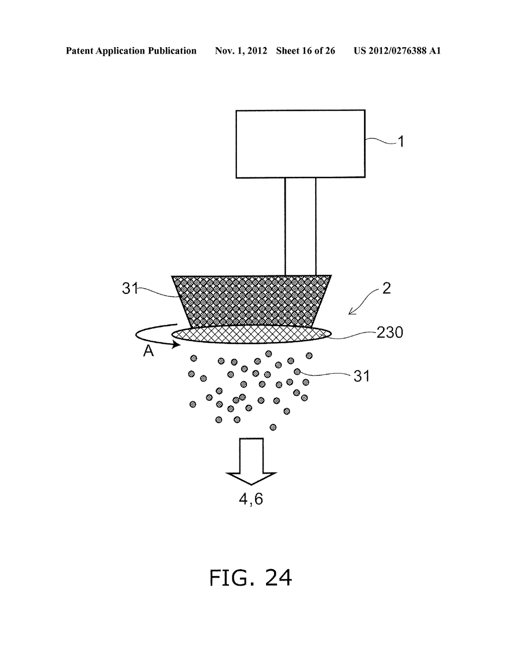 PRE-FORMED CONTROLLED PARTICLES FORMED OF FINE PARTICLES NON-CHEMICALLY     BONDED TOGETHER, PRE-FORMED CONTROLLED PARTICLES FOR USE IN AN AEROSOL     DEPOSITION METHOD, AND COMPOSITE STRUCTURE FORMATION SYSTEM INVOLVING     CONTROLLED PARTICLES - diagram, schematic, and image 17