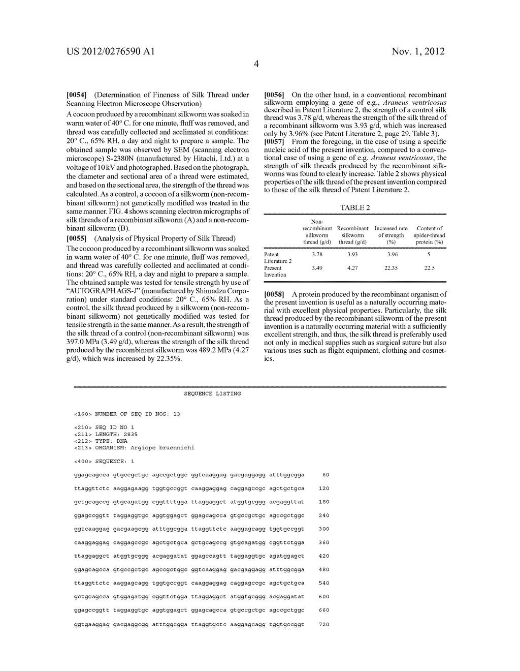 RECOMBINANT SILKWORM AND SILKWORM PROTEIN COMPRISING HETEROLOGOUS PROTEIN     PRODUCED BY THE RECOMBINANT SILKWORM - diagram, schematic, and image 09