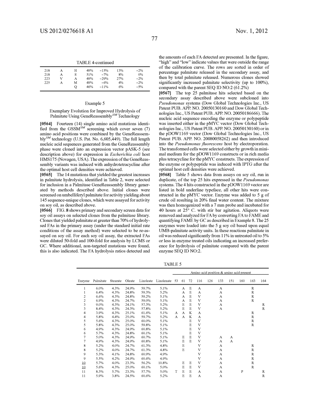 HYDROLASES, NUCLEIC ACIDS ENCODING THEM AND METHODS FOR BIOCATALYTIC     SYNTHESIS OF STRUCTURED LIPIDS - diagram, schematic, and image 110