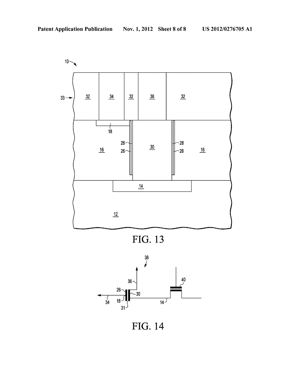METHOD OF MAKING A SEMICONDUCTOR DEVICE AS A CAPACITOR - diagram, schematic, and image 09