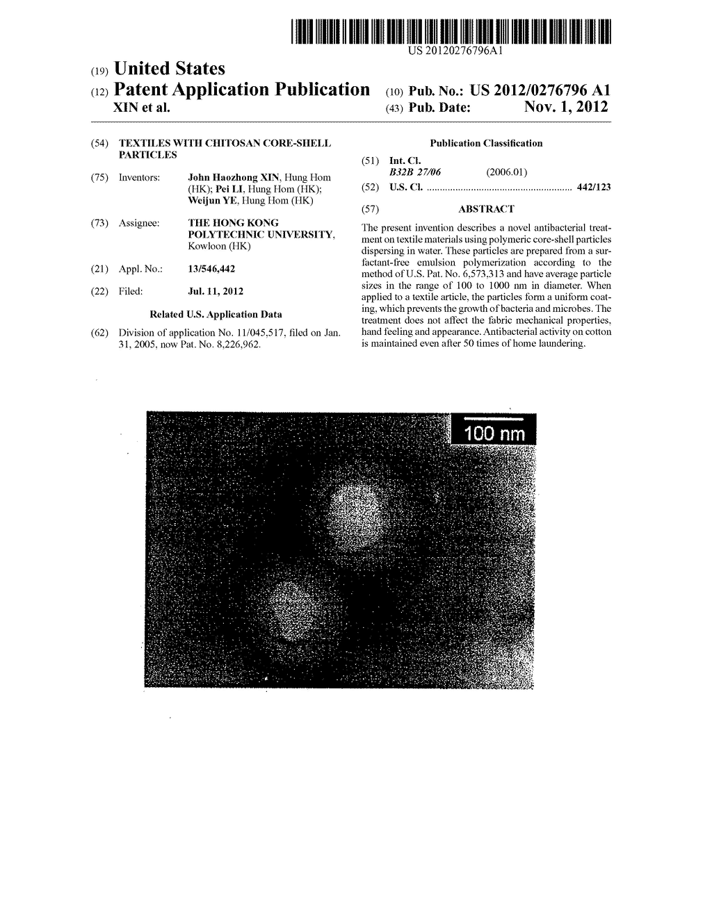 TEXTILES WITH CHITOSAN CORE-SHELL PARTICLES - diagram, schematic, and image 01