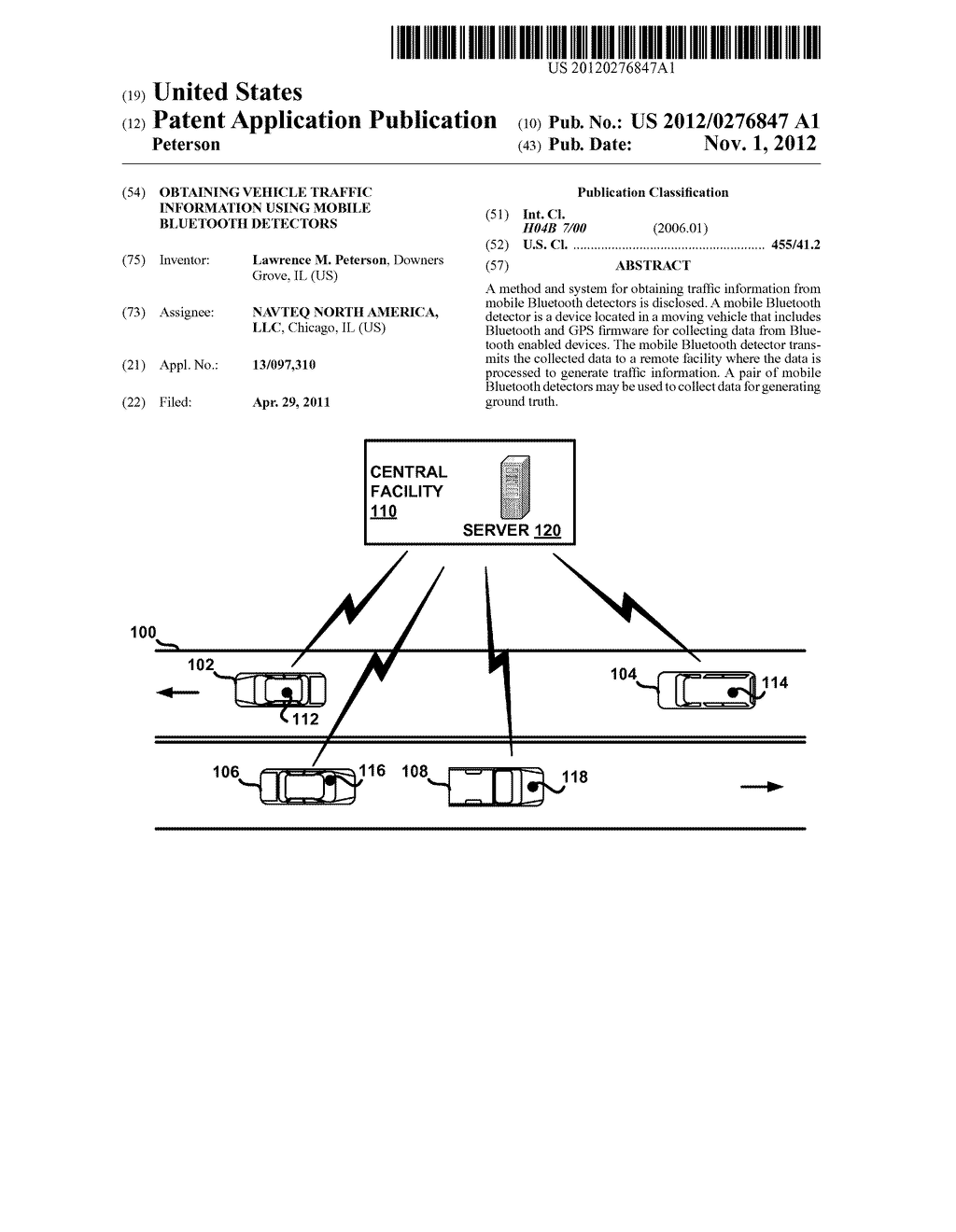 Obtaining vehicle traffic information using mobile Bluetooth detectors - diagram, schematic, and image 01