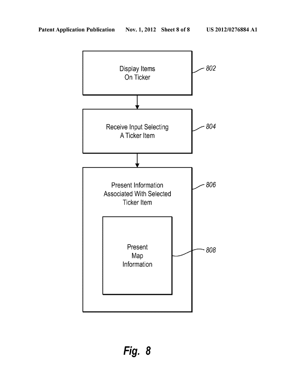 DISPLAYING A MAP ON A HANDHELD WIRELESS TELECOMMUNICATION DEVICE - diagram, schematic, and image 09