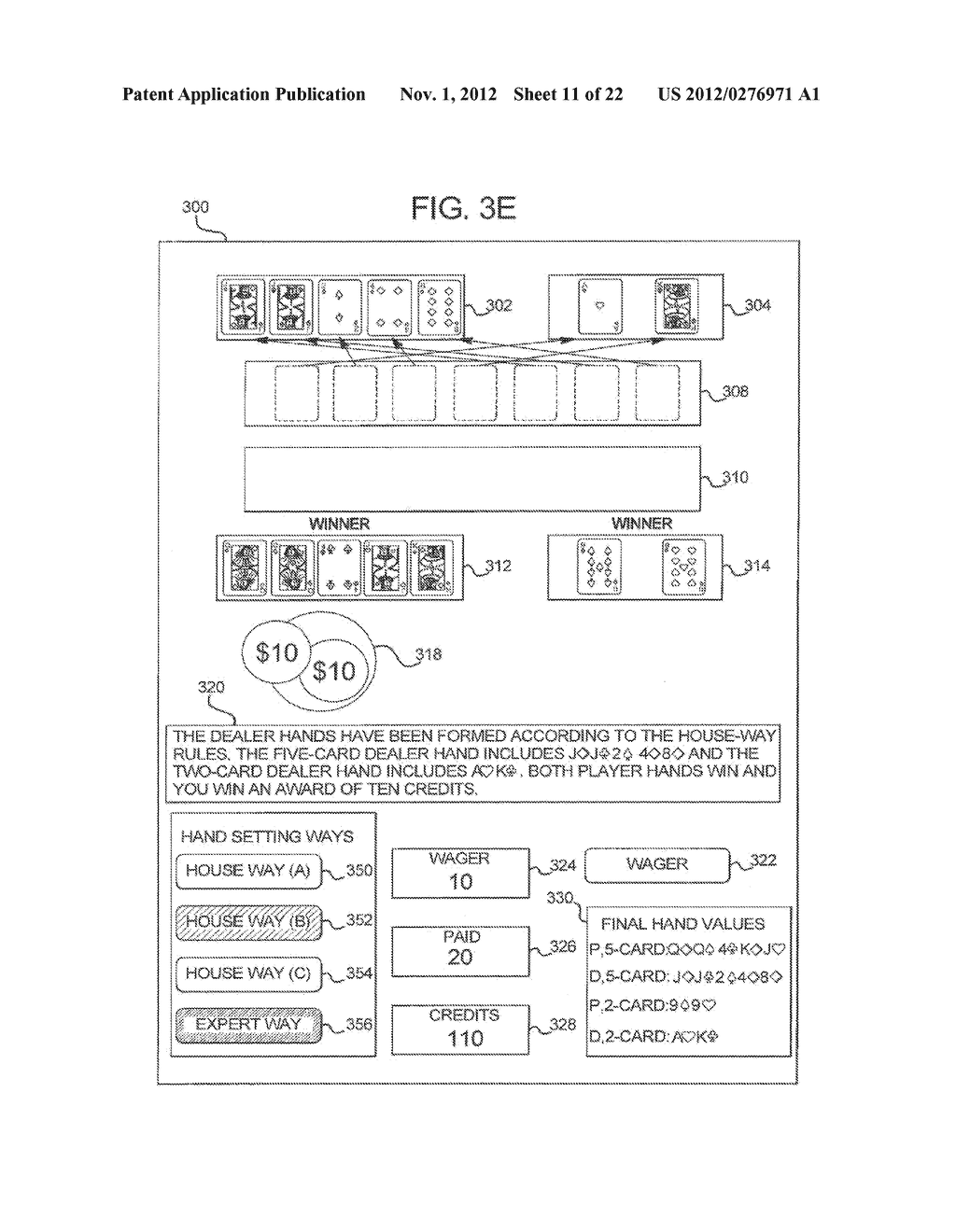 GAMING SYSTEM AND METHOD FOR PROVIDING IMPROVED ELEMENT SETTING OPTIONS - diagram, schematic, and image 12