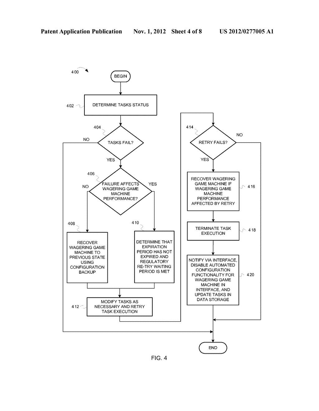 AUTOMATED WAGERING GAME MACHINE CONFIGURATION AND RECOVERY - diagram, schematic, and image 05